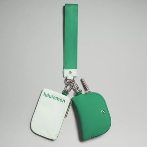 lululemon Dual Pouch Wristlet Emerald Ice/Mint Moment